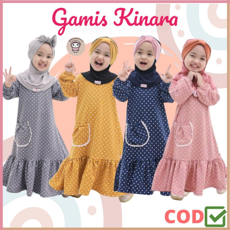 Gamis Kinara By Viola Kids / Gamis Anak Ready S