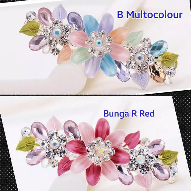 Jepit Hijab Belakang Otomatis Aksesoris Jilbab - Kristal S Onr