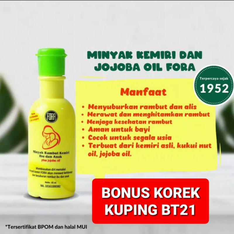 [BPOM] FORA 100 ORIGINAL MINYAK KEMIRI IBU DAN BAYI