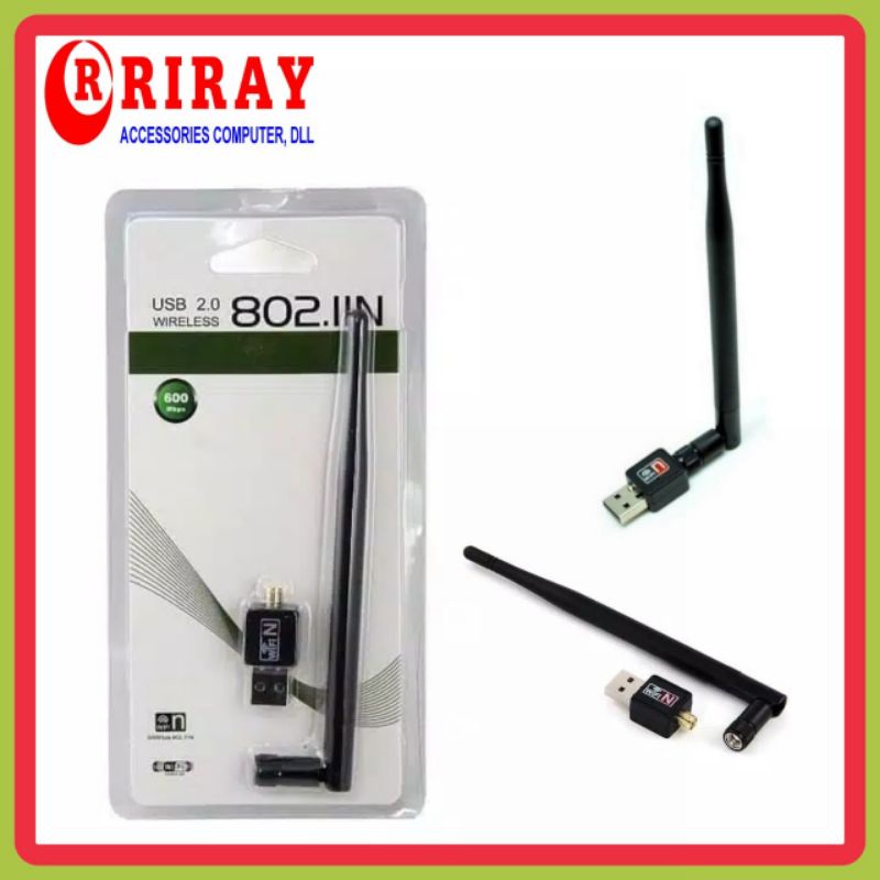 Wireless Adapter USB WiFi ANTENA 300-1200Mbps 802 IIN For Komputer Laptop