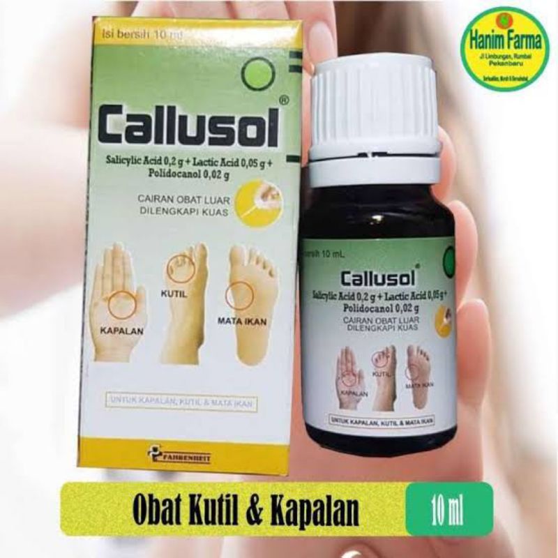 ORIGINAL CALLUSOL 10 ML / OBAT MATA IKAN &amp; KUTIL DAN KAPAL CALUSOL 10 ML