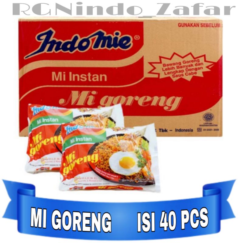 

INDOMIE GORENG 1 DUS ISI 40 PCS / MIE INSTAN GORENG 1 DUS