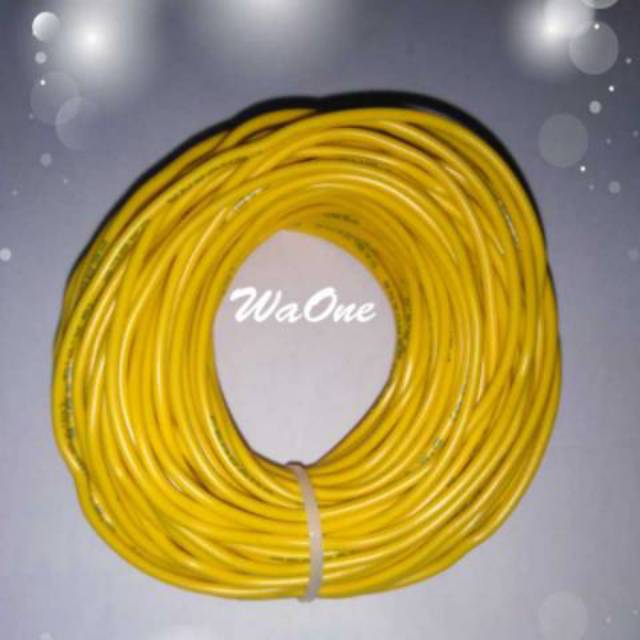 Kuning 20 Meter Kabel Body 0.75 mm Kelistrikan Mobil Motor Serabut NYAF