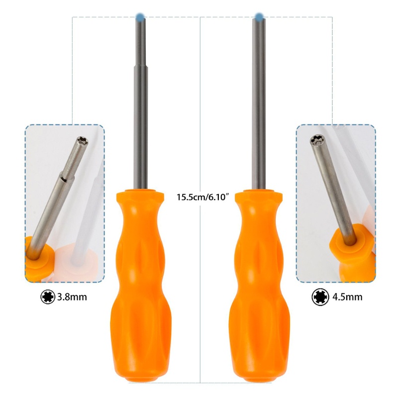 Btsg 3.8mm+4.5mm Security Screwdriver Tool Bit Gamebit N-GC N-ES N-64 S-NES