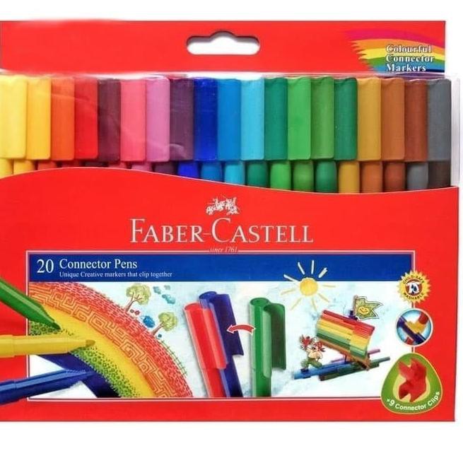 

Super Promo-648 Faber Castell Connector Pen 20 Colors Spidol Warna