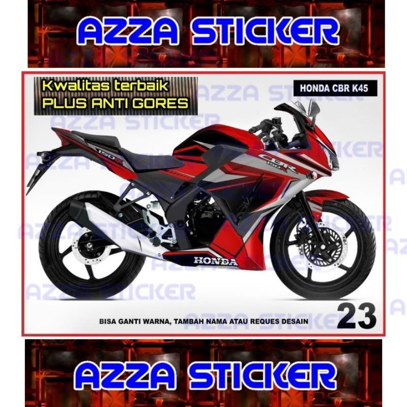 Sticker Striping Decal CBR150 K45 Full Body, Sticker Decal CBR150 K45 Full Body, Decal CBR150 K45 23