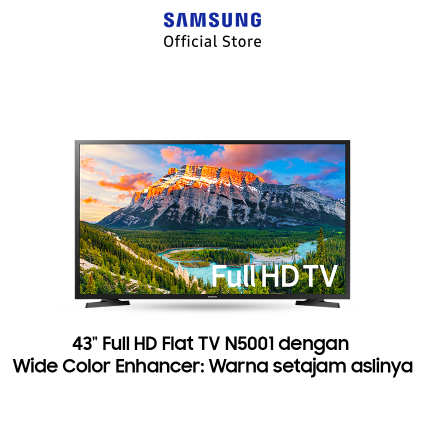 FREE GIFT - Samsung 43 inch TV Full HD N5001 dengan Wide Colour Enhancer UA43N5001AKPXD