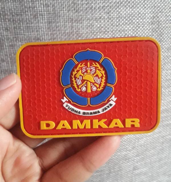 PATCH RUBBER TEMPELAN LOGO DAMKAR