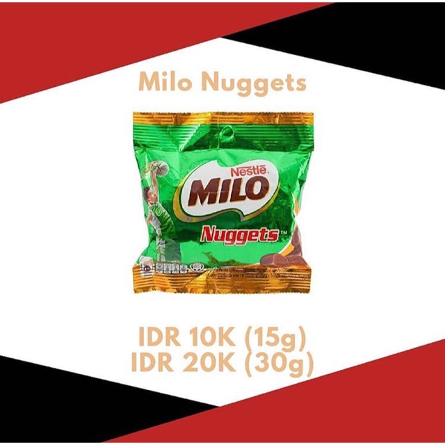 

[CHAT SEBELUM ORDER] MILO NUGGET PO MALAYSIA