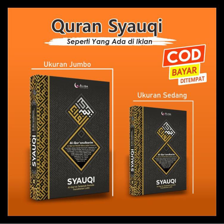 Buku Religi/Buku Spiritual Cod Alquran Syauqi Sedang A5 Aliqa Quran Terjemahan Dan Panduan Tajwid -