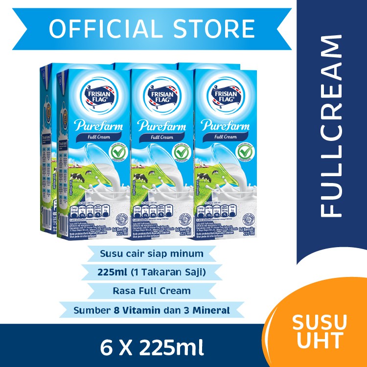 

Frisian Flag UHT Full cream 225ml x 6