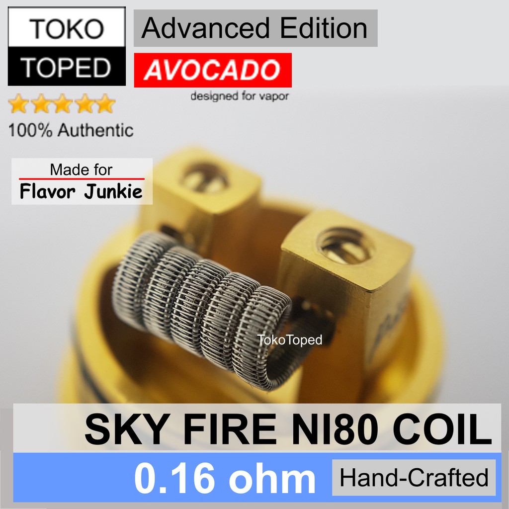 Authentic Avocado SKY FIRE Ni80 Coil 0.16ohm | flavor single dual coil