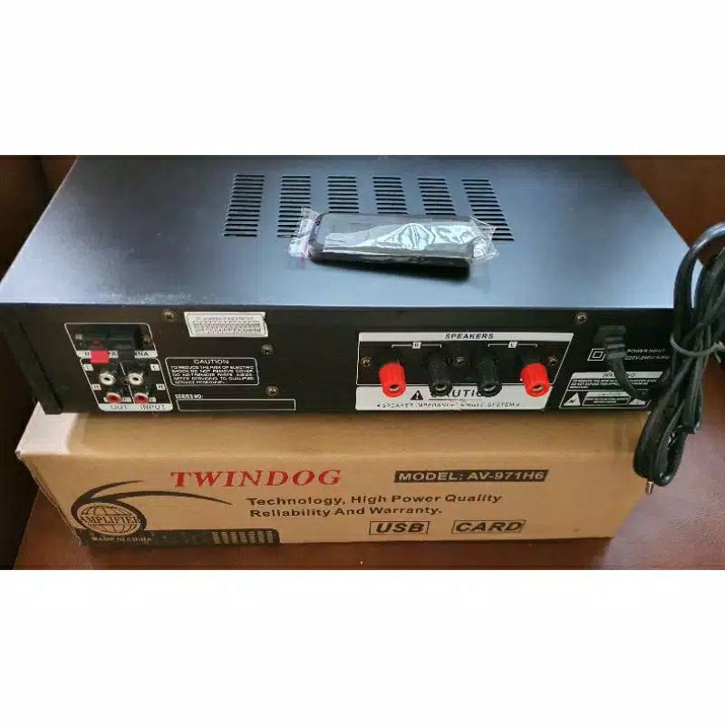 Twindog  , TD , AV 971H6 USB  , Twin Dog , Ampli, Amply,  Ampli Power , Amplifier  Remote