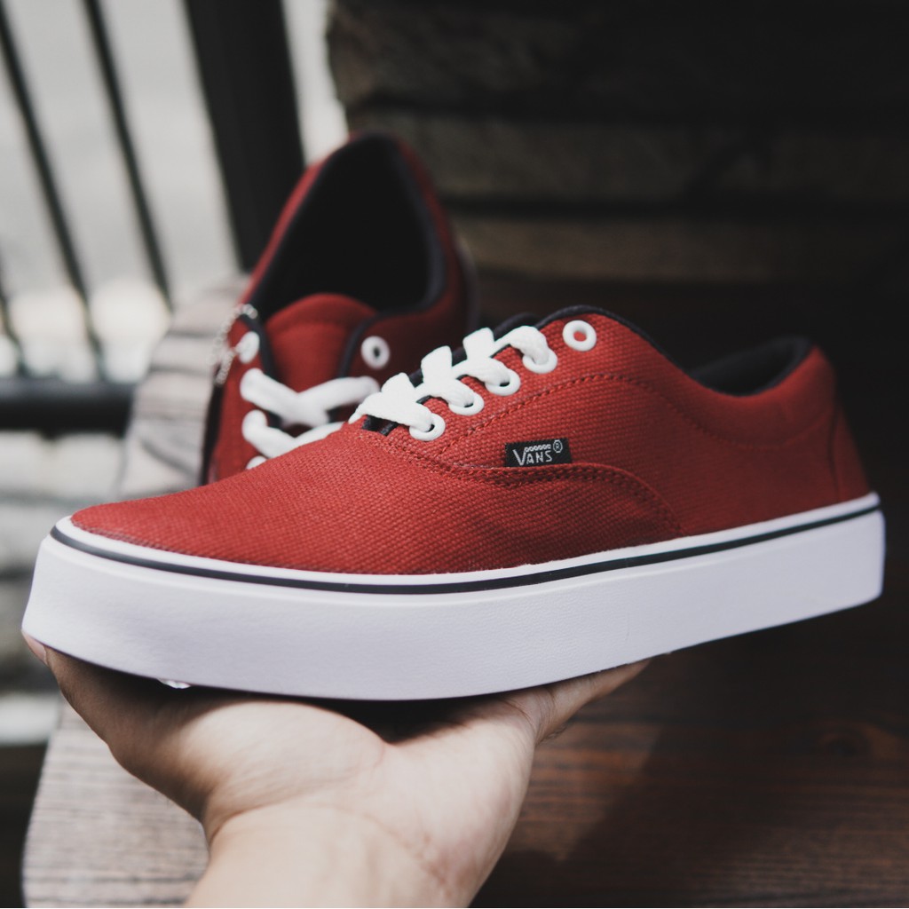 Recomended ! Sepatu Vans Authentic Era Maroon Sneakers Pria/Wanita Kets Murah Sekolah Kasual Bertali