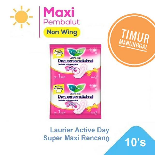 Laurier Active Day Super Maxi Renceng