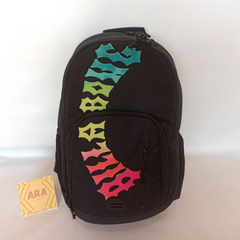 Tas Ransel Billabong Command School Pack Black Neon Backpack Original Bag