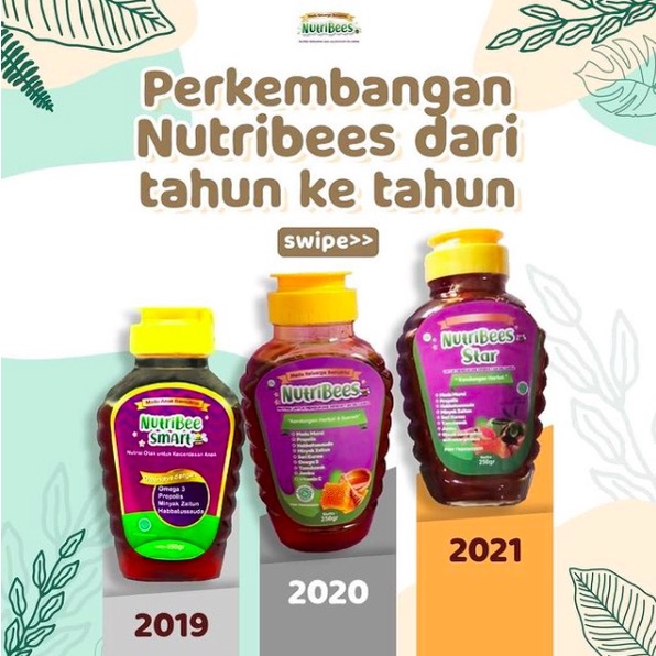 NUTRIBEES STAR | NUTRIBEE SMART | NUTRIBEES MADU ANAK VITAMIN PENAMBAH NAFSU MAKAN ANAK | VITAMIN ANAK OMEGA 3