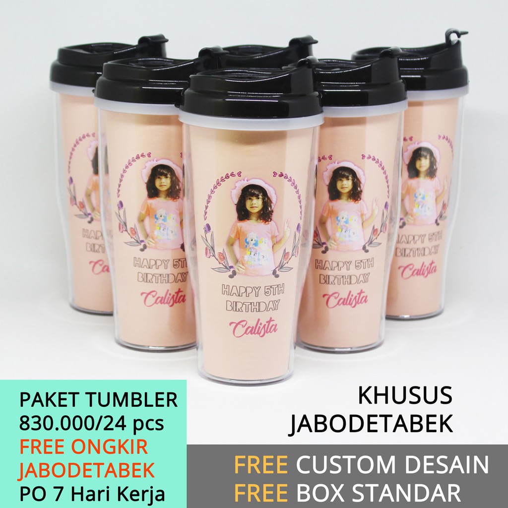 Paket Tumbler Custom 24 pcs FREE Ongkir Khusus Jabodetabek