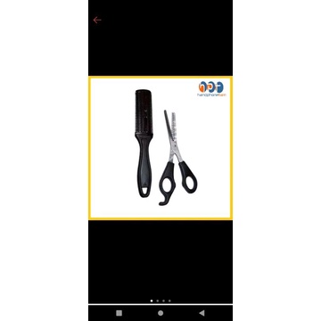Alat gunting rambut sasak + sisir sasak