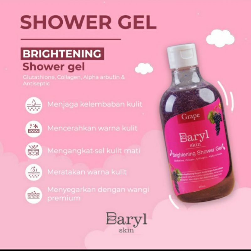 Shower Gel whitening Grape scent (Shower gel Barylskin)