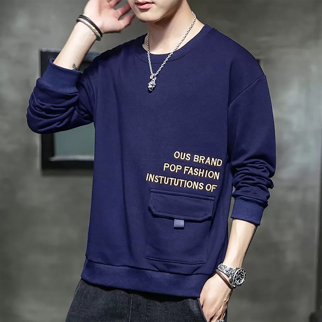 KIYOWO-Baju Sweater Marco Pria Lengan Panjang