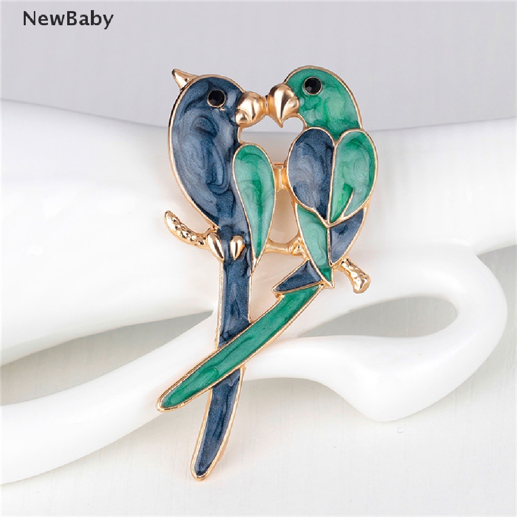 Newbaby Bros Pin Lapis Emas Desain Hewan Natal Aksesoris Wanita