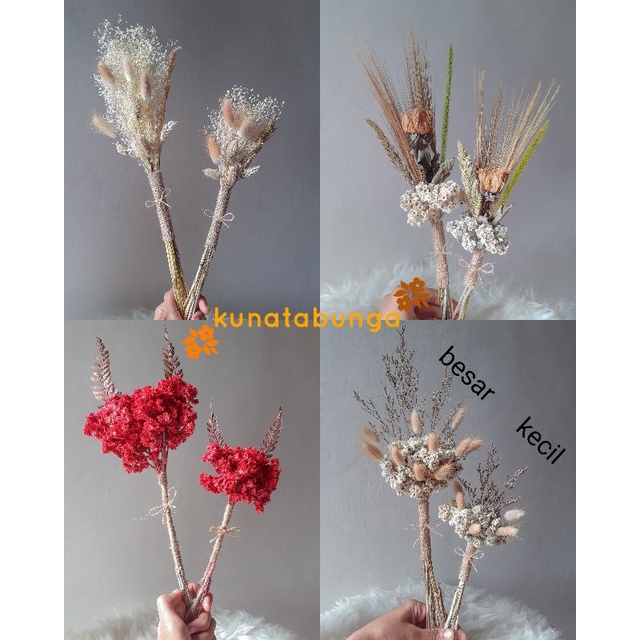 BUKET BUNGA KERING AESTHETIC | RANGKAIAN DRIED FLOWER UKURAN BESAR