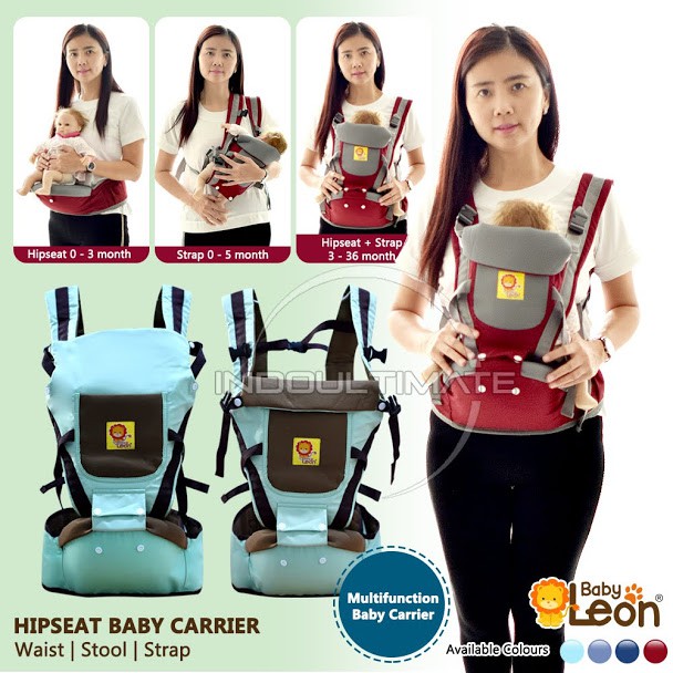 Baby Leon Gendongan Bayi Hipseat IM BY-60-GB / BY-6075 / BY-6077 Gendongan Anak Depan Multifungsi