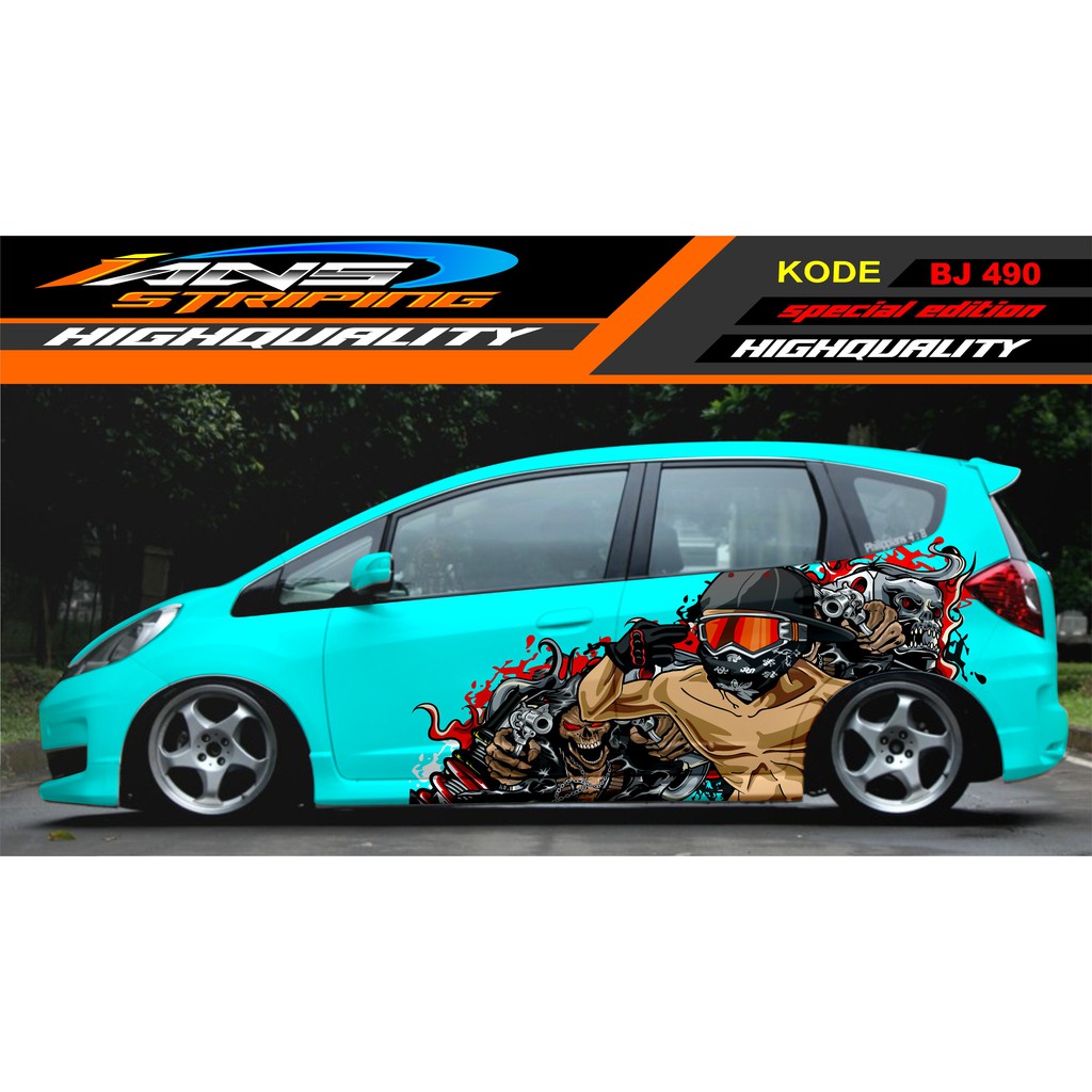 STICKER VARIASI MOBIL JAZZ, AGYA, AVANZA, SIGRA, YARIS / DECAL STICKER MOBIL / STIKER MOBIL TERBARU