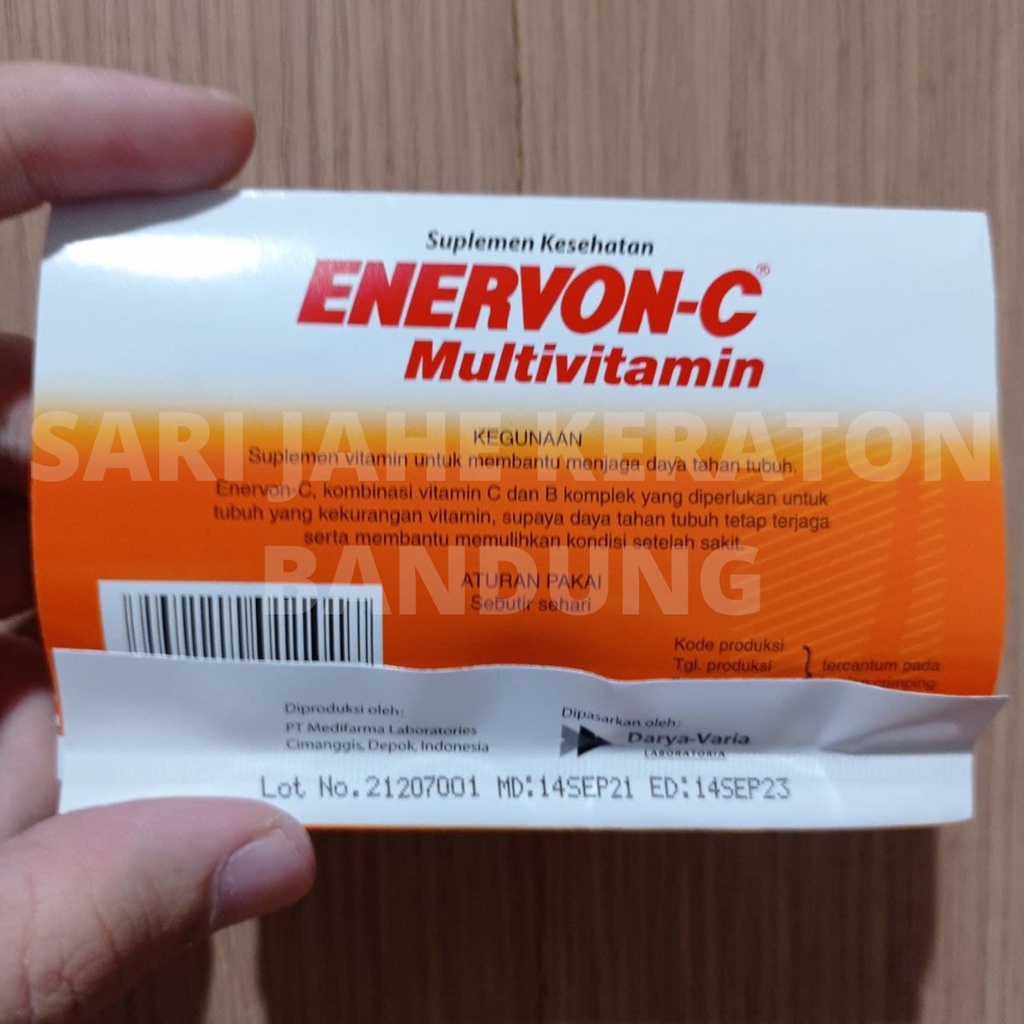 Enervon C Strip isi 4 Tablet 100% Original Expired Date PANJANG