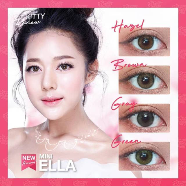 SOFTLENS MINI ELLA. NORMAL MINUS s.d - 10.00. ORIGINAL DIAMETER 14.2MM KITTY KAWAII