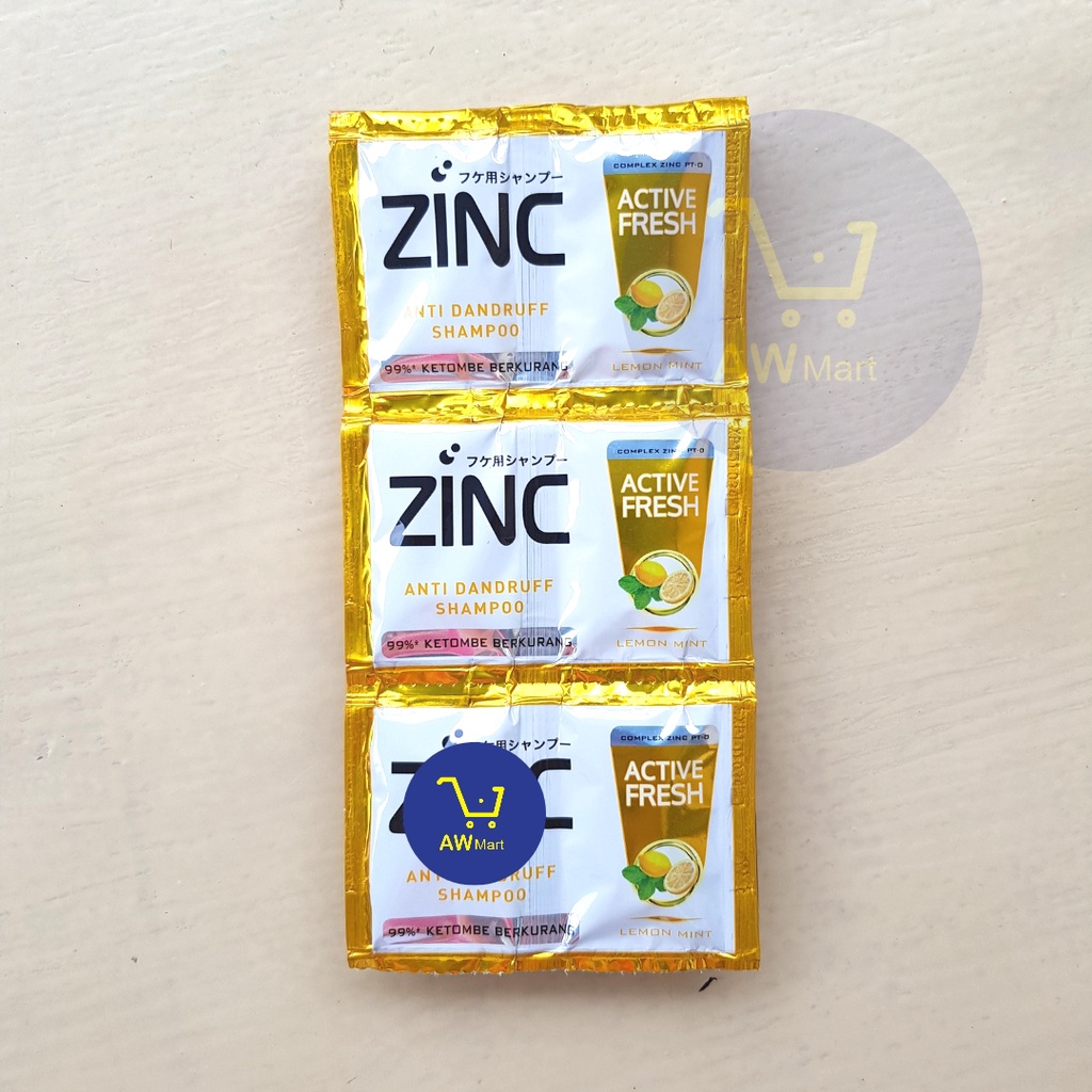 SHAMPOO ZINC SACHET 10 ML 1 RENTENG 12 SACHET 24 PCS - ALL VARIAN