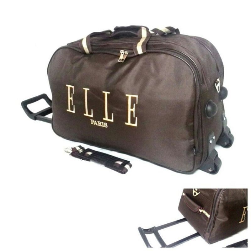 Tas Trolley Elle/Tas Travel Bag / Tas pakaian Trolley Elle /Tas mudik jumbo Elle paris