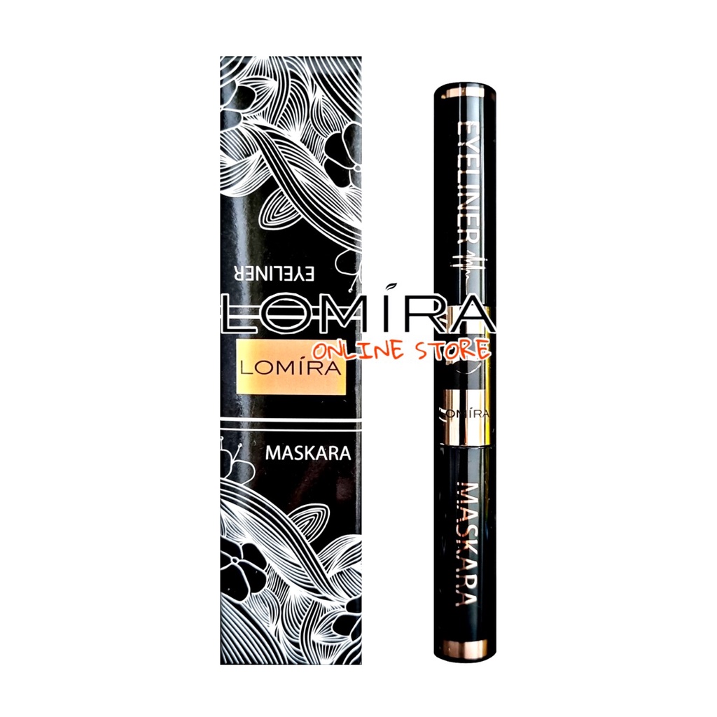 LOMIRA MASCARA &amp; EYELINER 2in1 - MASKARA + EYELINER 2 in 1 LOMIRA - EYELINER MURAH - MASKARA MURAH