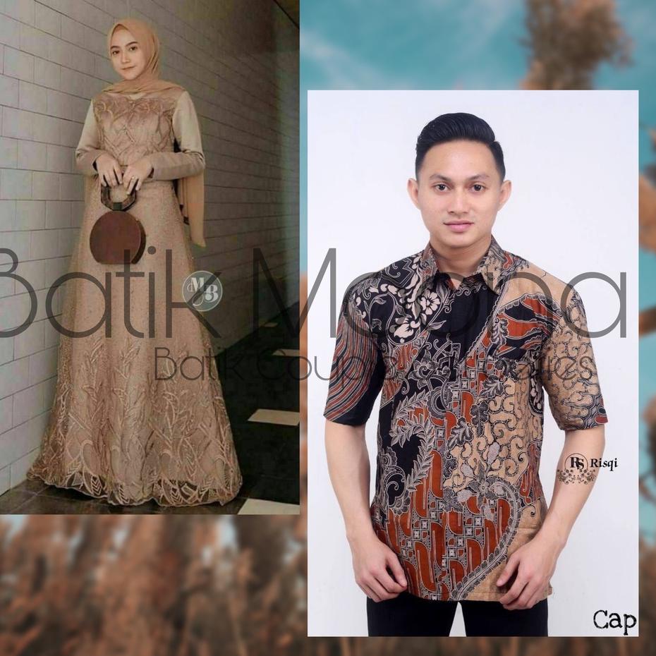 wwsk-7 BAJU COUPLE GAMIS BROKAT BUSUI AURA GOWN GAUN PESTA JUMBO L XL XXL 3XL KEMEJA  VIRAL  PASANGA