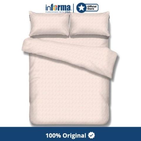INFORMA - SPREI SET- SHEET SET MICROFIBER EMBOSS (C) PEACH