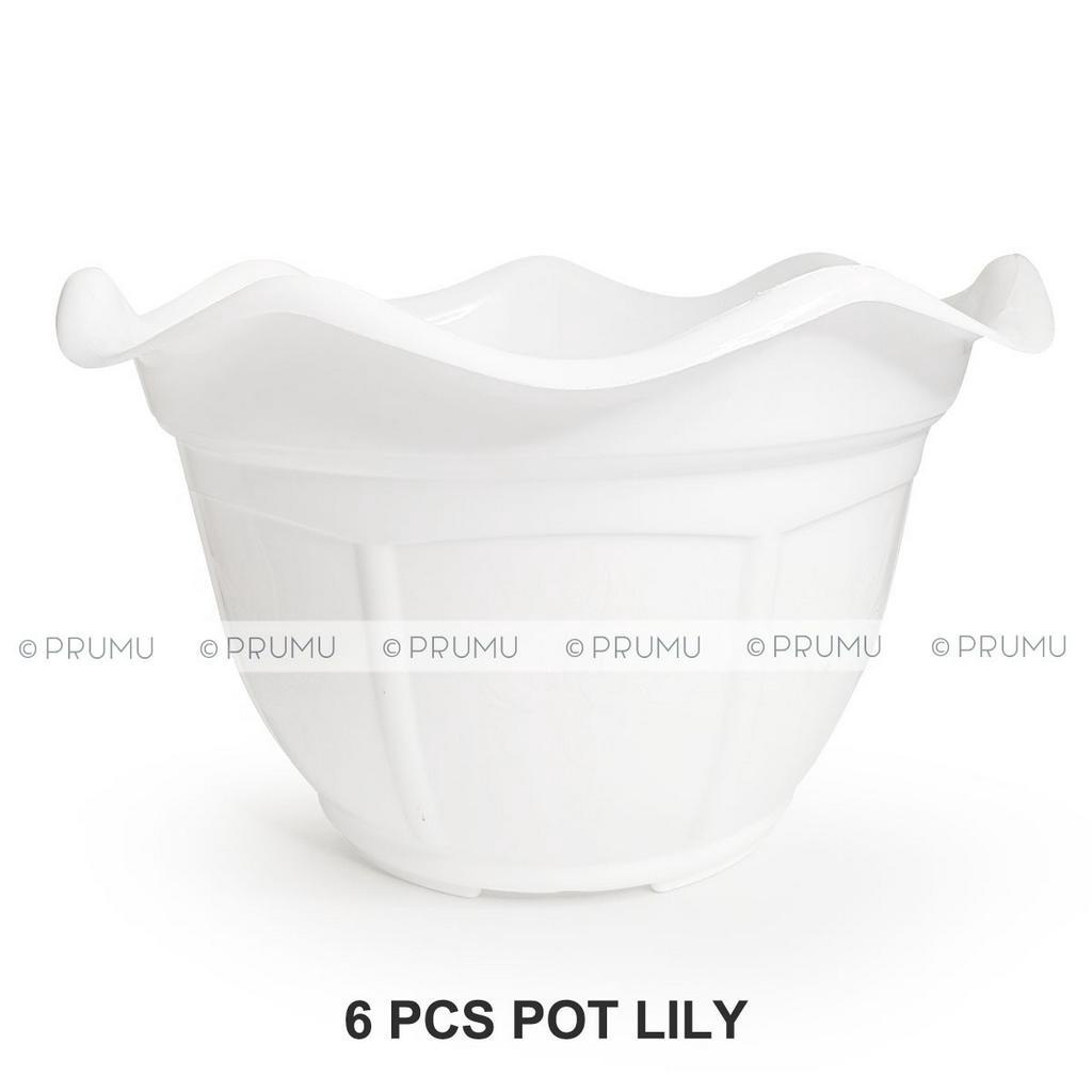 Grosir Pot Bunga 30 cm - Tabulampot - Pot Tanaman - Pot Plastik - Pot Buah - Clio Lily 30