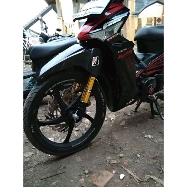 cover shock depan motor supra FI/ supra fit, supra x