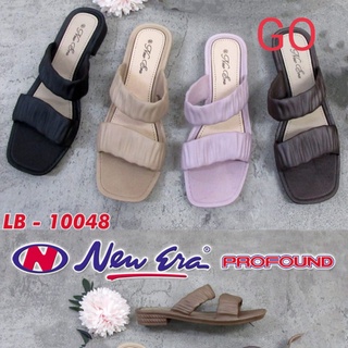 BB NEW ERA LB 10048 Sandal Wanita Kerut Dua Sandal Slop Wanita Karet Sandal Wanita Casual Ban Dua Kekinian