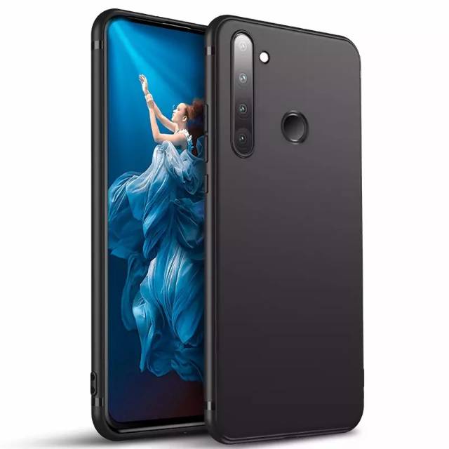 CASE REALME 5 BLACK MATE SILICON JELLY CASE - SOFTCASE REALME 5 SOFTCASE BLACK MATTE REALME PREMIUM