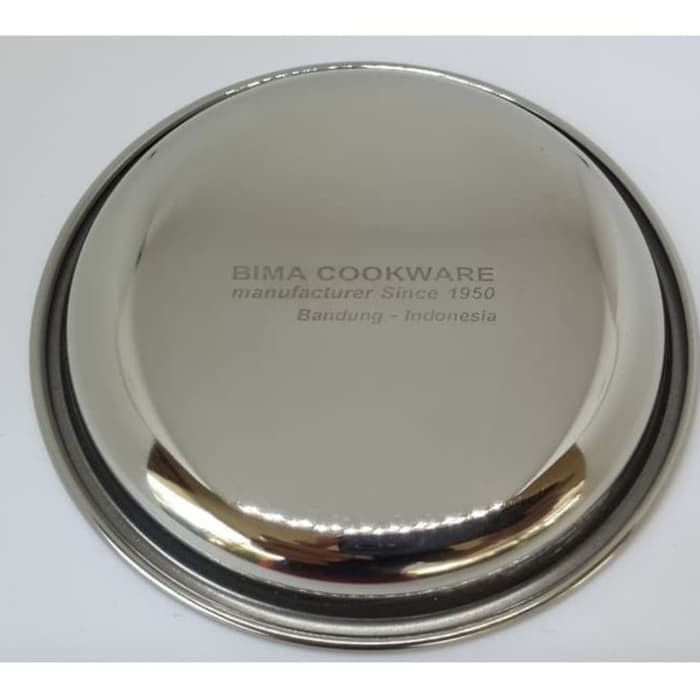 BIMA GLASS COASTER 8 CM B901NP TATAKAN GELAS STAINLESS STEEL ISI 2 PCS