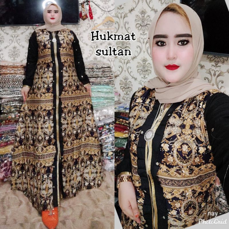 HIKMAT FASHION BAJU GAMIS DRESS MAXI SETELAN MUSLIM WANITA CANTIK TERBARU KEKINIAN VIRAL MODIS