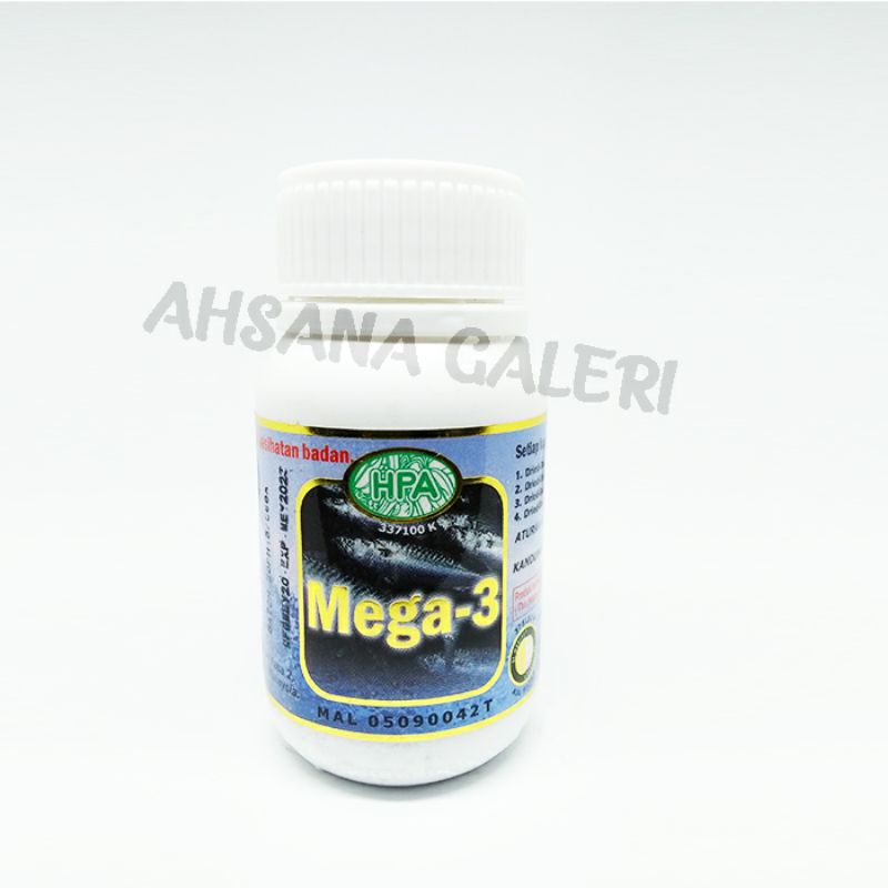 

Kapsul Mega 3 HPA Malaysia isi 60 kapsul