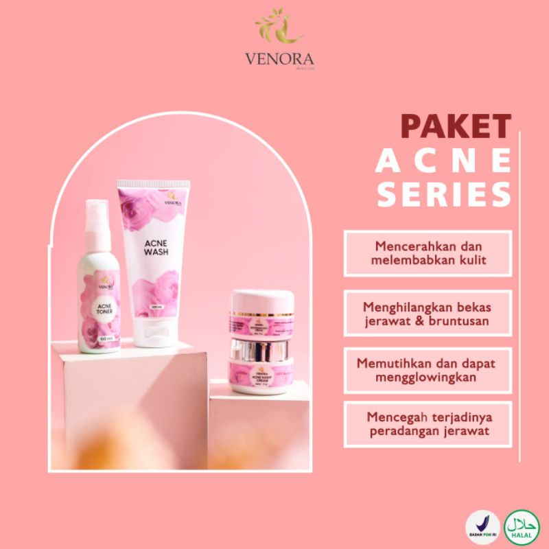 Venora Beauty Skincare Paket Acne Series