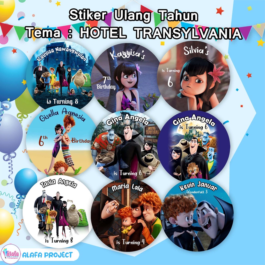 

alafaproject Stiker Ulang Tahun Hotel Transylvania