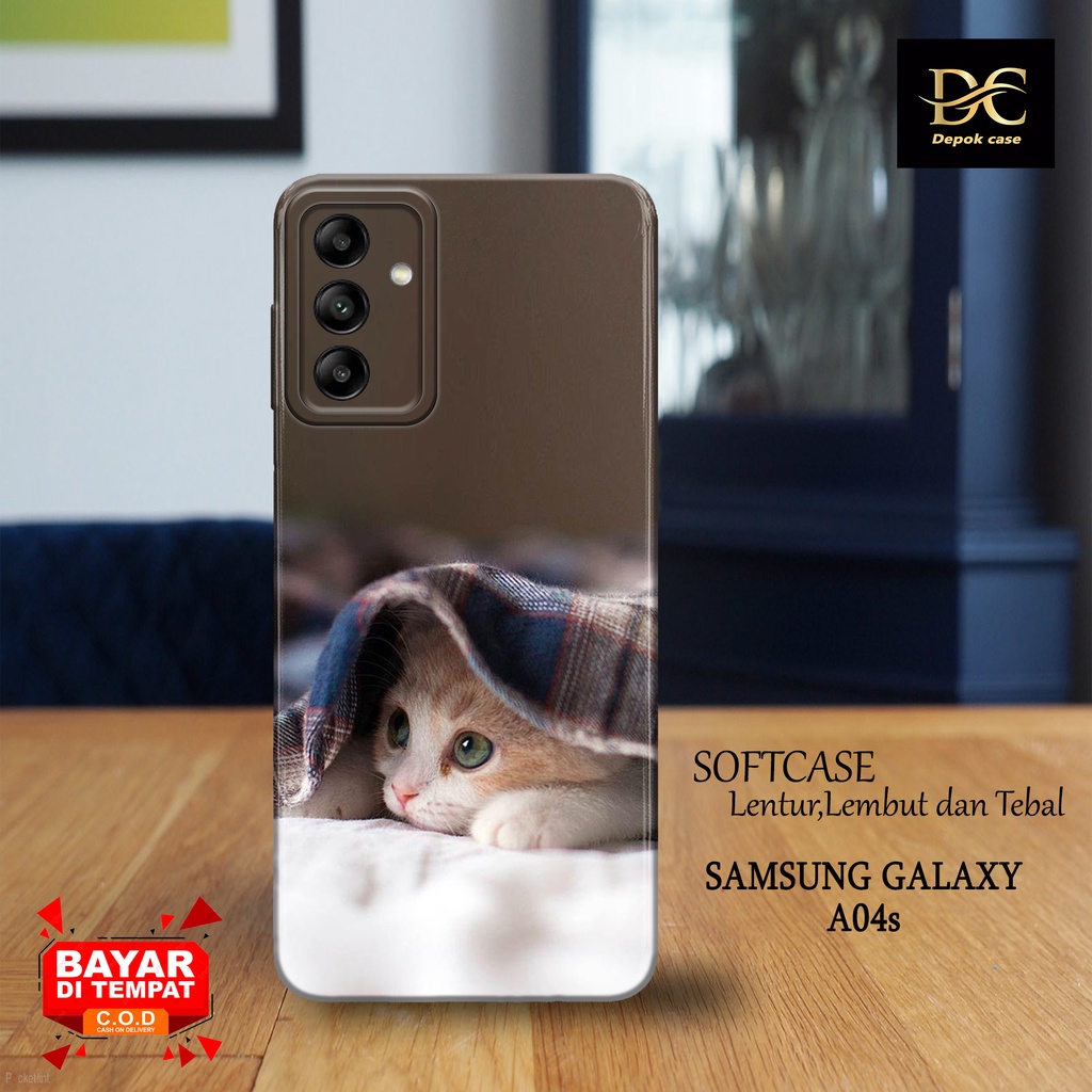 Case Samsung A04s Terbaru - Fashion Case KUCING - Casing Hp Samsung Galaxy A04s Terbaru - Softcase H