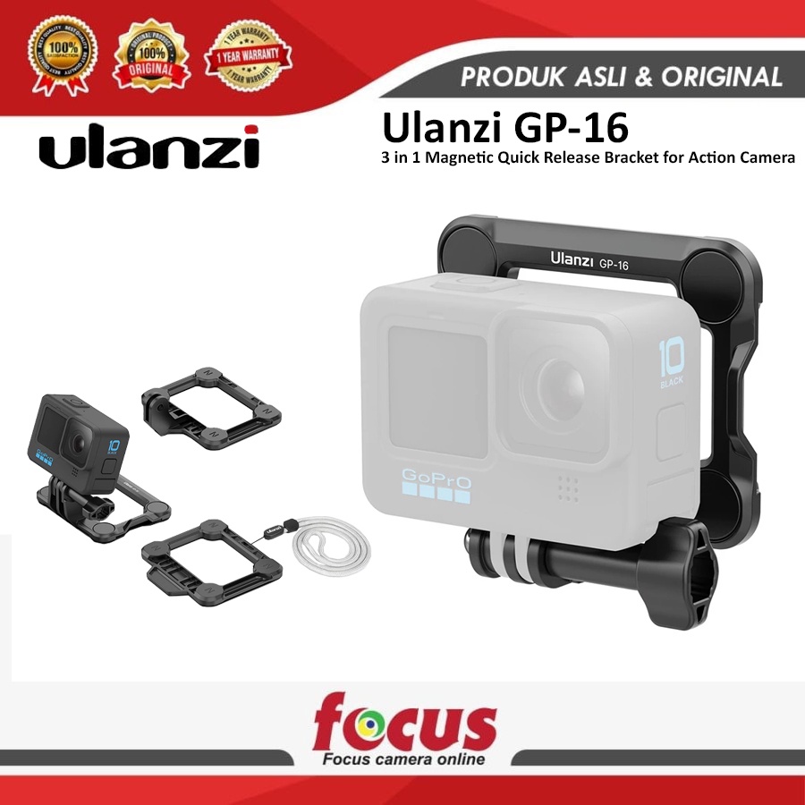 Ulanzi GP-16 3 in 1 Magnetic Quick Release Bracket for Action Camera