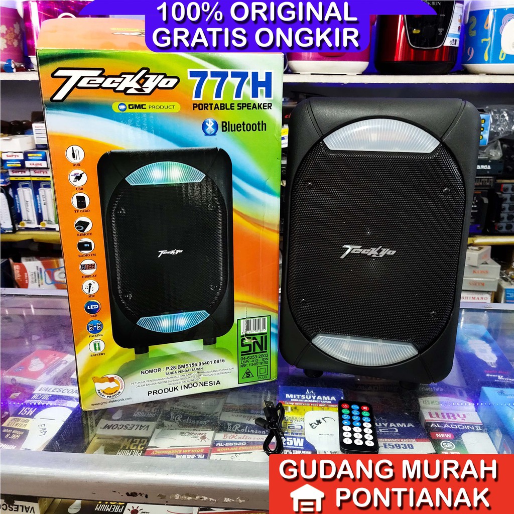 Speaker Bluethoot Teckyo 777H 6,5 inch 6.5&quot;Produk by GMC ampli meeting pengeras suara karaoke nyanyi