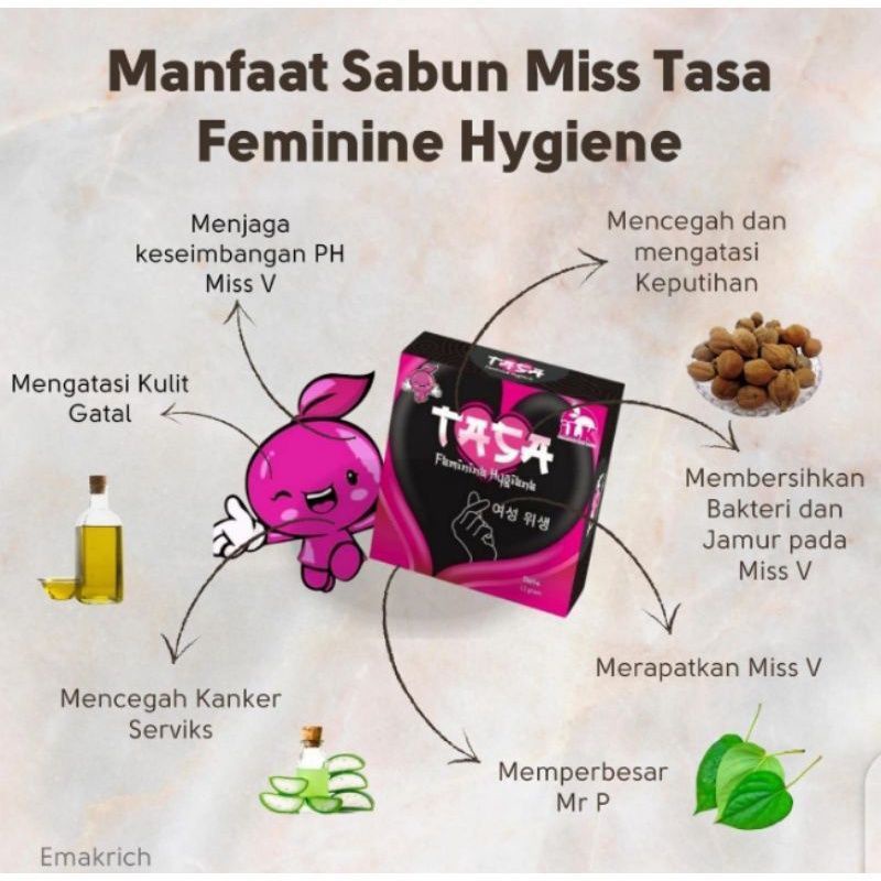 Miss Tasa Original Sabun Miss V Pembersih Area Kewanitaan Parfum Perapat Miss V Permanen