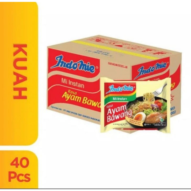 

INDOMIE AYAM BAWANG 1 DUS ISI 40 PC